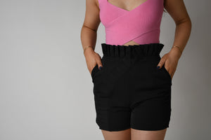 Pleated Shorts - Black